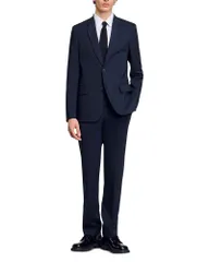 サンドロ メンズ アウター ジャケット・ブルゾン パンツ ウール Sandro Wool Suit Jacket Trousers Aluminum