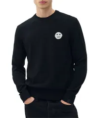 ラグアンドボーン メンズ アウター ニット・セーター ウール rag bone Sour Face Wool Crew Sweater Black ブラックのサムネイル
