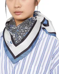 ウィークエンド マックスマーラ レディース アクセサリー マフラー・ストール・スカーフ シルク Weekend Max Mara Square Silk Scarf China Blue ブルーのサムネイル
