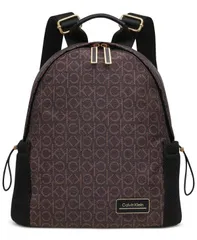 【送料無料】 カルバンクライン レディース バックパック・リュックサック バッグ Jessie Mesh Side Pocket Nylon Backpack Brown Khkのサムネイル