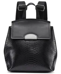 【送料無料】 カルバンクライン レディース バックパック・リュックサック バッグ Womens Small Arabella Snake Backpack BlackSilverのサムネイル