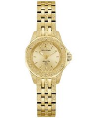 [Free Shipping] Bulova Women's Marine Star Series A Marc Anthony Gold Tone Stainless Steel Bracelet Watch Accessory