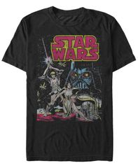 피프스 선 남성 탑스 티셔츠 Fifth Sun Star Wars Mens Classicomic Luke Leiandarth Vader Short Sleeve TShirt Black 블랙