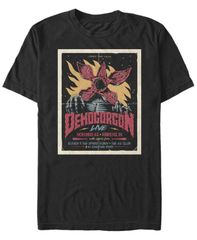 피프스 선 남성 탑스 티셔츠 Fifth Sun Mens Stranger Things Gig Poster Short Sleeve Tshirt Black 블랙