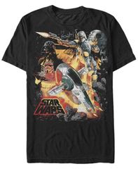 피프스 선 남성 탑스 티셔츠 Fifth Sun Mens Star Wars Force Hunter Short Sleeve TShirt Black 블랙
