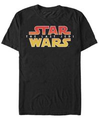 피프스 선 남성 탑스 티셔츠 로고 Fifth Sun Star Wars Mens The Last Jedi Gradient Logo Short Sleeve TShirt Black 블랙