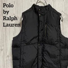 Polo by Ralph Lauren ポロ ラルフローレン ダウンベスト レディースLサイズ 黒 ブラック　アウター　軽量