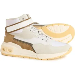フェラガモ メンズ シューズ スニーカー レザー FERRAGAMO Made in Italy Cosma HighTop Sneakers Leather For Men White ホワイト