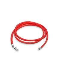 【送料無料】 ブリング レディース ネックレス・チョーカー・ペンダントトップ アクセサリー 1MM Satin Silk Chain Necklace Cord with Silver Lobster Clasp Various Colors Red