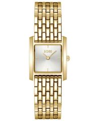 [Free Shipping] Hugo Boss Women's Lucy Scala Quartz Ionic Plated Thin Gold Steel Watch 22mm Gold