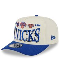 [무료 배송] 뉴 엘라 남성 모자 액세서리 Mens CreamBlue New York Knicks 2026 NBA AllStar Game Stretched Text 9FIFT