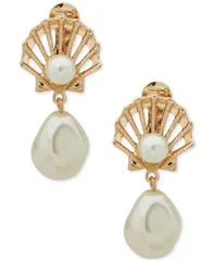 【送料無料】 アンクライン レディース ピアス・イヤリング アクセサリー GoldTone Imitation Pearl ShellMotif ClipOn Drop Earrings Pearlのサムネイル