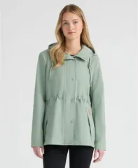 【送料無料】 ハンター レディース ジャケット・ブルゾン アウター Womens Rubberized Rain Jacket Herb Sageのサムネイル