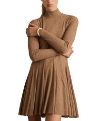 레이스 레이디스 탑스 원피스 저지 REISSavannah Jersey Flippy Dress Camel 카멜