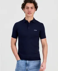 【送料無料】 ゲス メンズ ポロシャツ トップス Mens LexKnit Spread Collar Polo Shirt Smart Blueのサムネイル