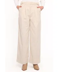 【送料無料】 Petal and Pup レディース カジュアルパンツ ボトムス Womens Faelan Wide Leg Cord Pants Beige
