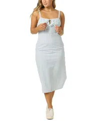 【送料無料】 オニール レディース ワンピース トップス Womens Wiley Plaid Woven Midi Dress Winter Whiteのサムネイル