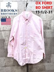 クリーニング済 美品 正規品 USA製 ブルックスブラザーズ オックスフォード 長袖 ボタンダウンシャツ M BROOKS BROTHERS 米国製
