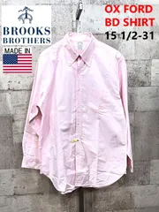 クリーニング済 美品 正規品 USA製 ブルックスブラザーズ オックスフォード 長袖 ボタンダウンシャツ M BROOKS BROTHERS 米国製