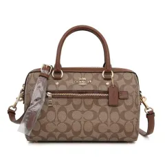 COACH ボストン シグネチャー ロワン サッチェルバッグ F83607 クロス