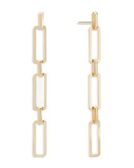 ラナ レディース アクセサリー ピアス・イヤリング LANA Jewelry Paperclip Chain Linear Drop Earrings in 14K Yellow Gold ゴールド