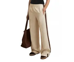 レイス レディース ボトムス カジュアルパンツ ワイドレッグ REISS Robyn Side Stripe Wide Leg Trousers Cream クリーム