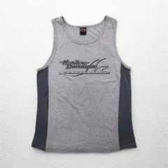 HARLEY DAVIDSON 90年代 USA製 タンクトップ L グレー コットン HONOLULU HAWAII 両面プリント