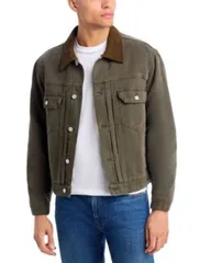 フレーム メンズ アウター ジャケット・ブルゾン FRAME Canvas Trucker Jacket Antique Dark Olive オリーブ