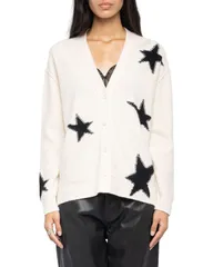 ザディグ エ ヴォルテール レディース アウター カーディガン Vネック セーター Zadig Voltaire Mirkaz Cashmere V Neck Cardigan Sweater Ecrのサムネイル