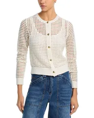 ラグアンドボーン レディース アウター カーディガン ニット rag bonezra Open Knit Cardigan White ホワイトのサムネイル