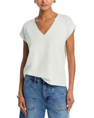 フレーム レディース トップス Tシャツ Vネック コットン FRAME Easy Cotton V Neck Tee Soft Mint ミントのサムネイル