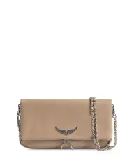 ザディグ エ ヴォルテール レディース バッグ レザー Zadig Voltaire Rock Leather Shoulder Bag Clayのサムネイル