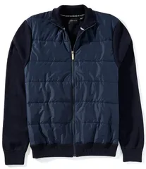 ペリーエリス メンズ アウター ジャケット・ブルゾン キルティング ジャケット Perry Ellis Quilted FullZip Jacket Dark Sapphire サファイアのサムネイル