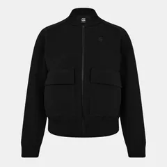 ジースター メンズ アウター ニット・セーター G Star Engineered Knitted Bomber Dk Black ブラックのサムネイル