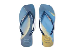 ハワイアナス レディース シューズ サンダル Havaianas Slim Square Trendy Sandals Navy Blue ネイビー