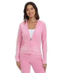 ジューシークチュール レディース アウター パーカー・スウェット Juicy Couture Garment Washed Heritage Kangaroo Pocketrack Hotのサムネイル