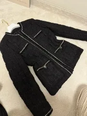 シスレー ツイード ラメ ダウン コート