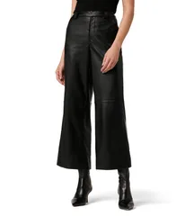 ジョーズジーンズ レディース ボトムス カジュアルパンツ レザー Joes Jeans The Mia Leather Crop Trousers Black ブラック