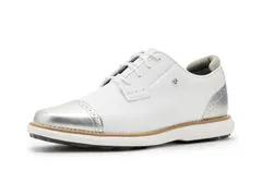 フットジョイ レディース シューズ スニーカー キャップ FootJoy Traditionspikeless Cap Toe WhitePlatinum ホワイト
