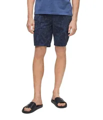 カルバンクライン メンズ ボトムス ハーフパンツ・ショーツ プリント ショートパンツ Calvin Klein Casual Twill Print Shortsky Captain