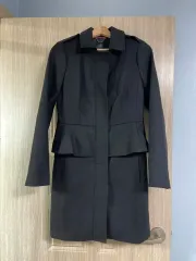 バナナリパブリック レディース ファー プラム（PLUM） ウール コート xs