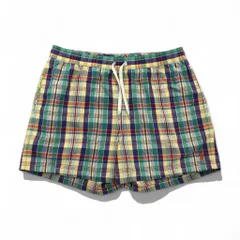 Polo by Ralph Lauren 90年代 水陸両用 マドラスチェック ショートパンツ XL マルチカラー コットン ナイロン スモールポニー刺繍