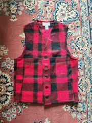 80年代 Filson チェック ウールベスト