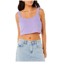 リップカール レディース トップス タンクトップ Rip Curl Premium Surf Check Crop Top Womens Purple パープルのサムネイル