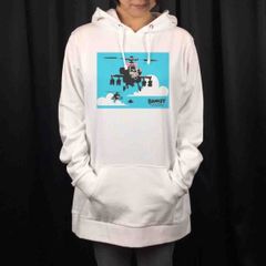 新品 BANKSY スカイ ヘリコプター リボン グラフィティ パーカー 