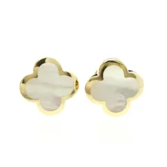 ヴァン・クリーフ＆アーペル(Van Cleef & Arpels) ピュアアルハンブラ ピアス マザーオブパール K18イエローゴールド(K18YG) スタッドピアス