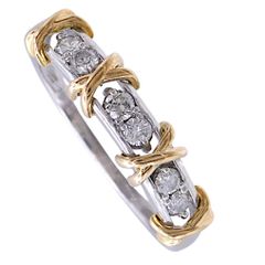 ネックレス K18WG ダイヤモンド5P(0.16ct) ステーションデザイン 