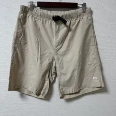 レア◎(^w^)b DAIWA ダイワ ショートパンツ ハーフパンツ ストレートシルエット WPU-5209K ウエストゴム ドローコード タウンユース カジュアル リラックス アウトドア ナイロン100% ベージュ メンズ サイズ L OM11298HGのサムネイル