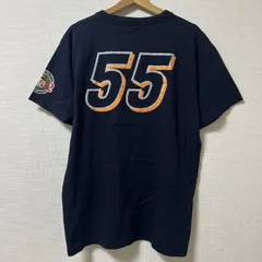 激レア◎(^w^)b 読売ジャイアンツ 松井秀喜 CHAMPIONS 2002 55番 Tシャツ 東京ドーム DOME ロゴプリント Giants カットソー カジュアル コットン100% 黒 ブラック メンズ サイズ サイズ表記なし OM11285HG