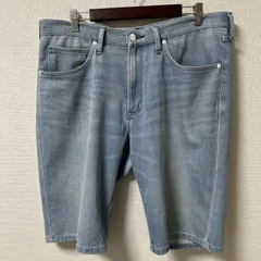(^w^)b Wrangler G. F. ラングラー ショートパンツ ハーフパンツ WM0166 5ポケット ストレート カジュアル アウトドア ハーフ丈 ボトムス レジャー ライトブルー デニム 水色 メンズ サイズ 36 OM11290HG